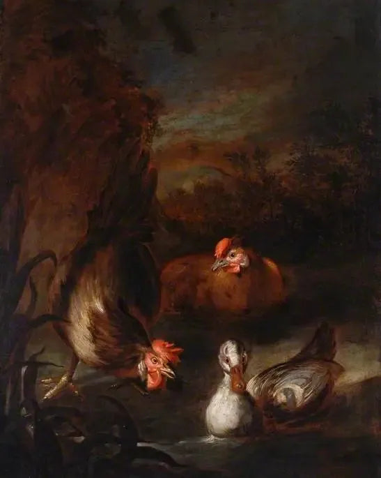 Volaille - Melchior de Hondecoeter image 1 reproduction réalisée par Alpha Reproduction