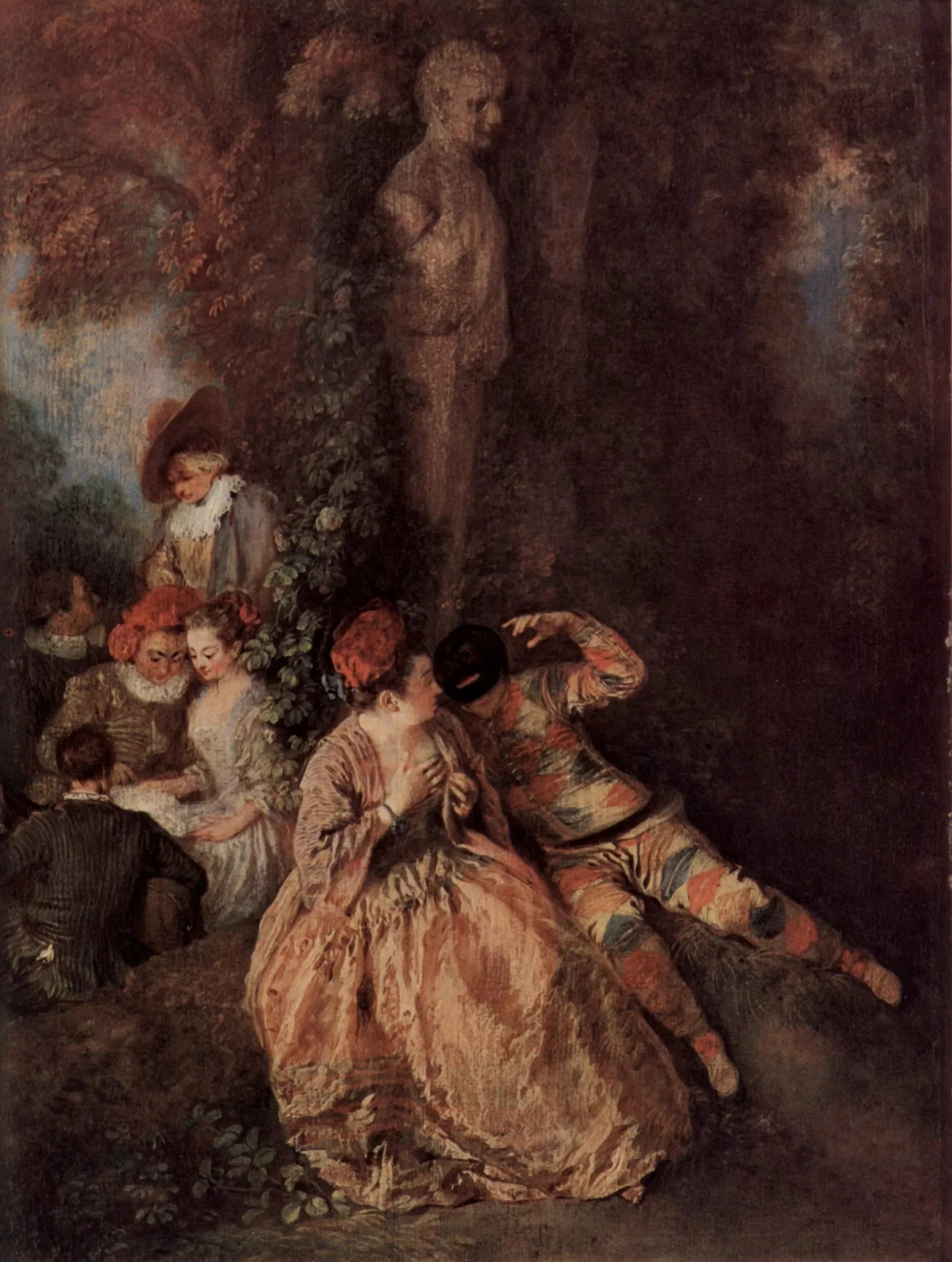 Voulez-vous triomphe des Belles ? - Antoine Watteau image 1 copie de tableau peinte à la main