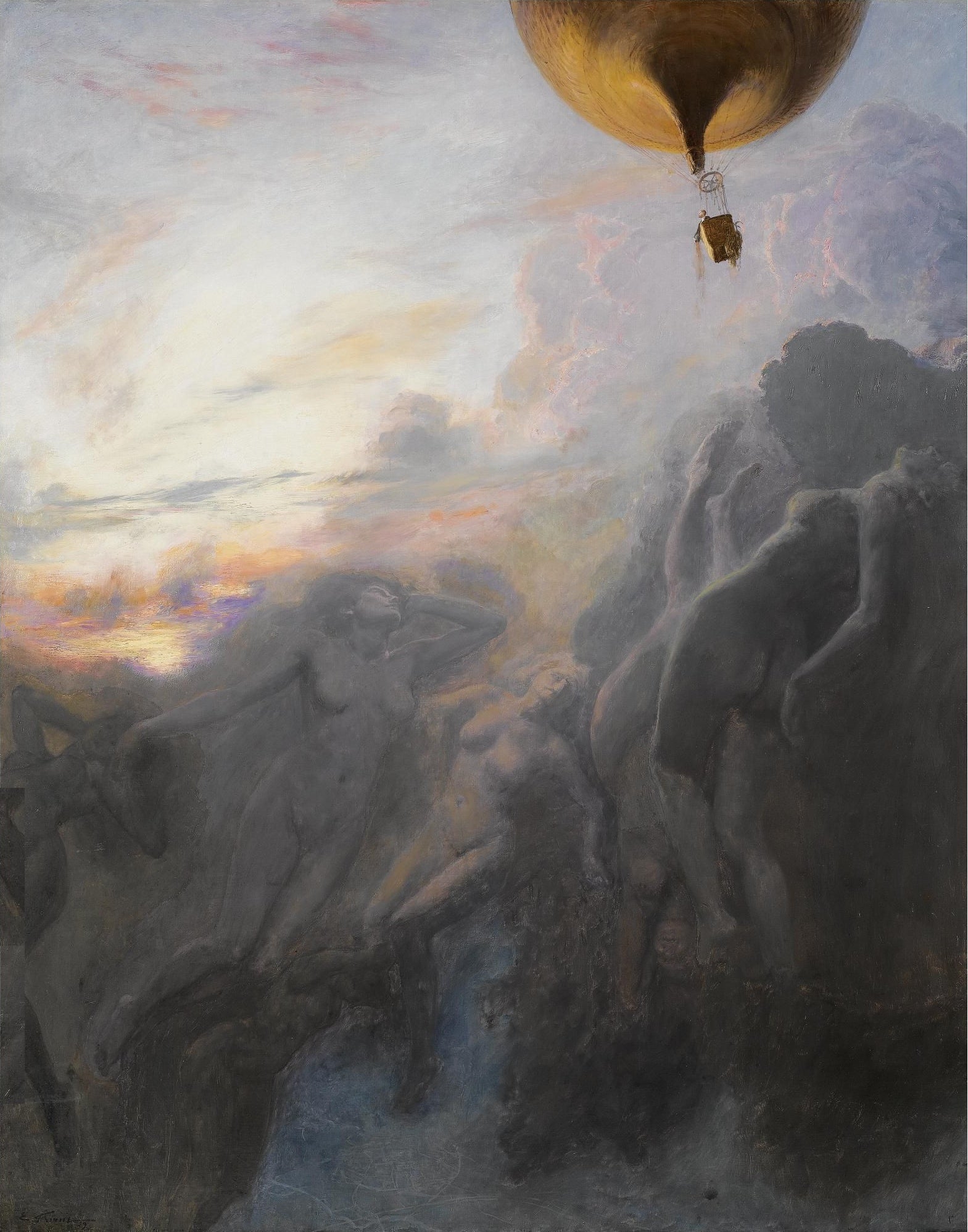 Voyage à l'Infini - Émile Friant image 1 reproduction de peinture à l’huile