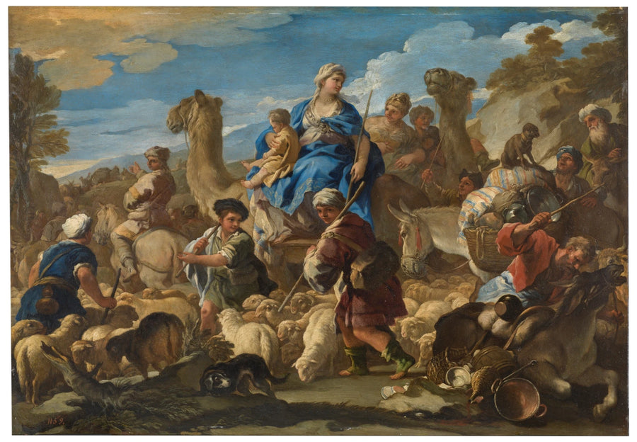 Le voyage de Jacob à Cana - Luca Giordano