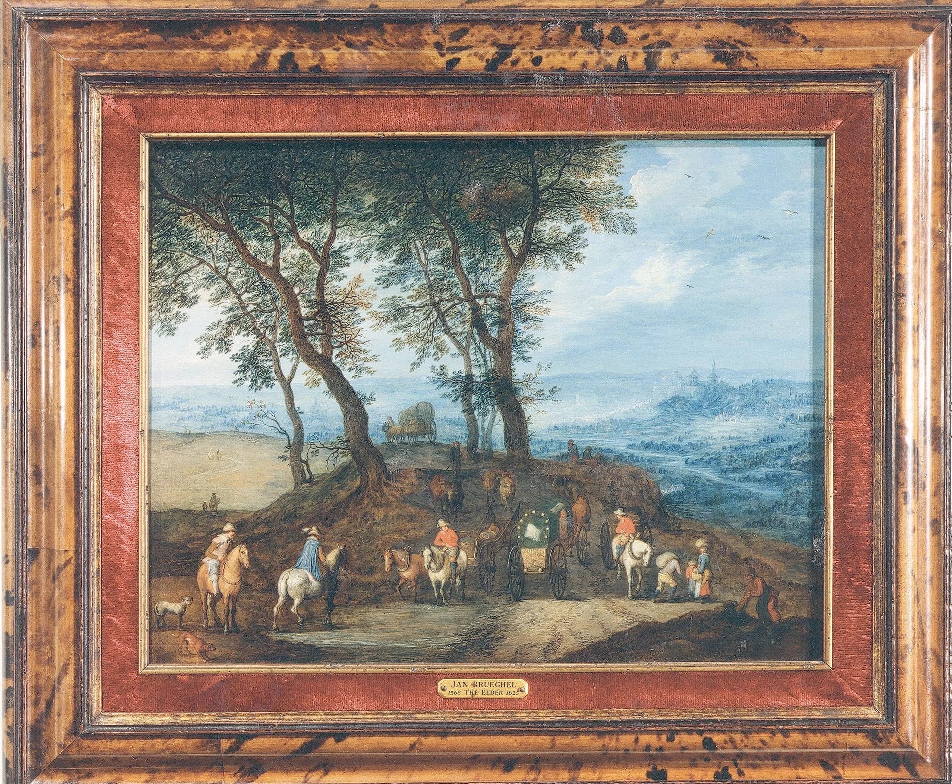 Voyageurs en route - Jan Brueghel l'Ancien image 1 reproduction d’œuvre d’art à l’huile
