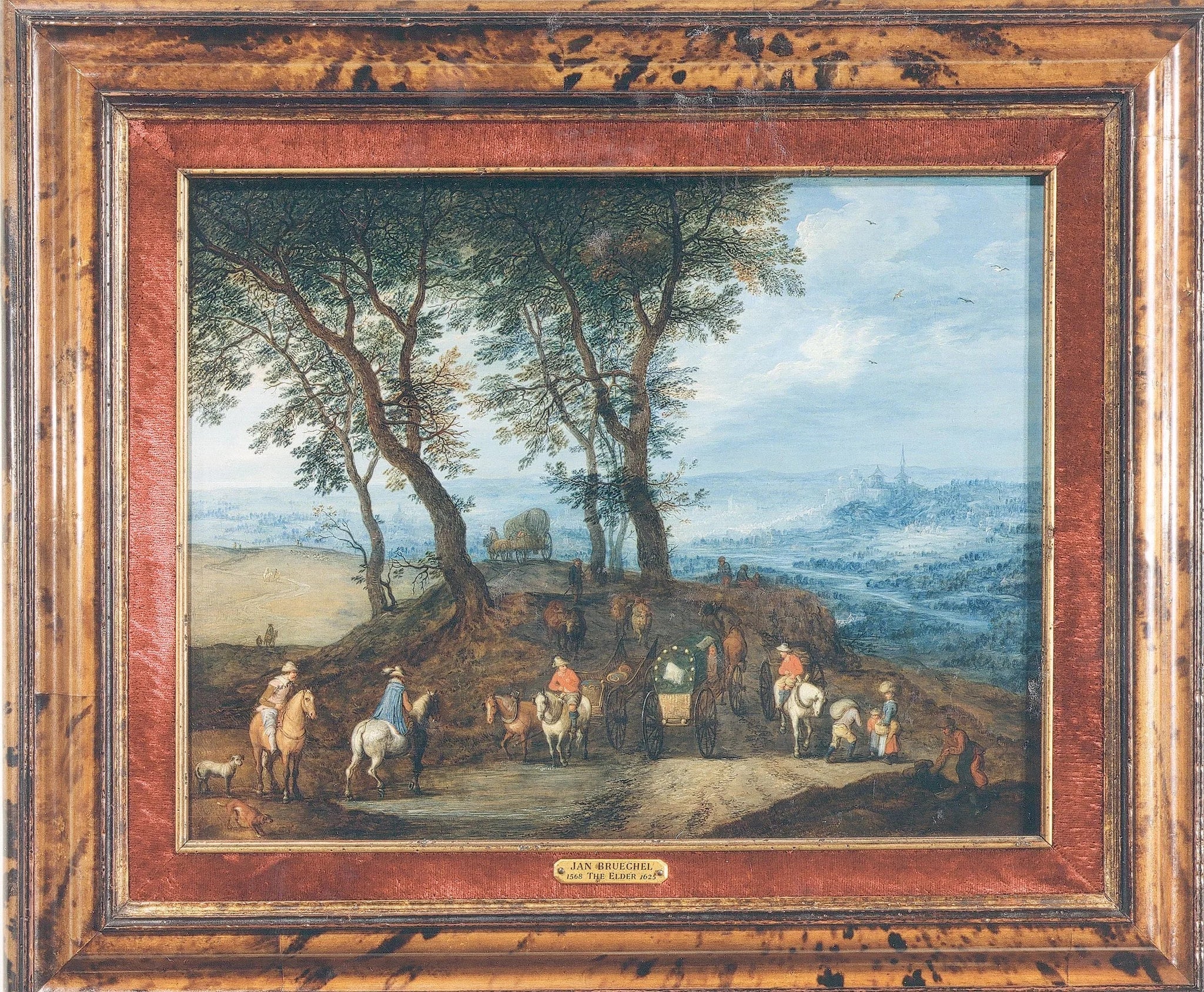 Voyageurs en route - Jan Brueghel l'Ancien image 1 reproduction d’œuvre d’art à l’huile