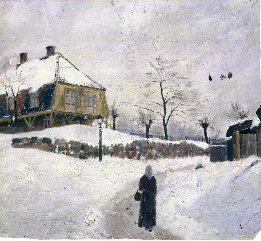 Øvre Foss en hiver - Edvard Munch