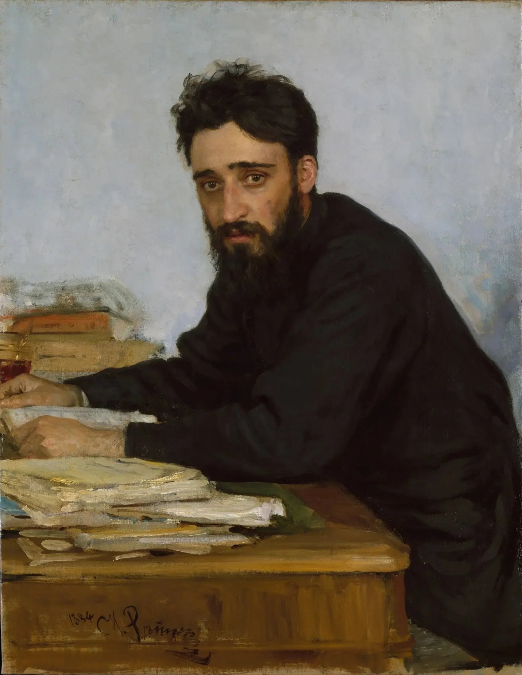 Vsevolod Mikhaïlovitch Garchine (1855-1888) - Ilya Repin image 1 copie de tableau peinte à la main