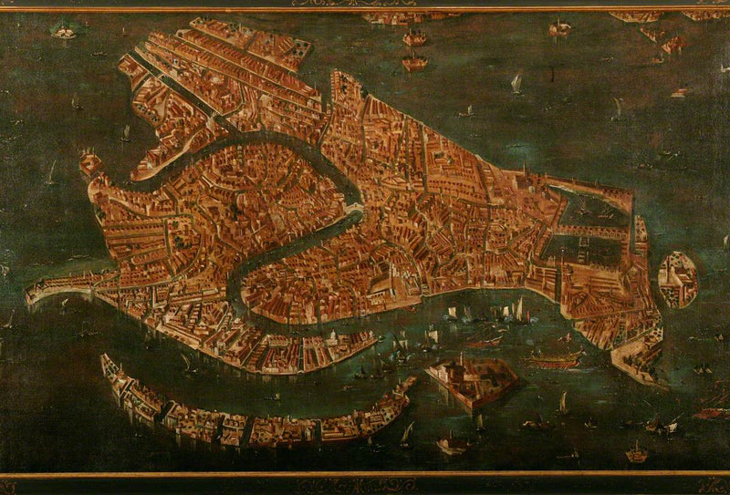 Vue aérienne de Venise - Francesco Guardi