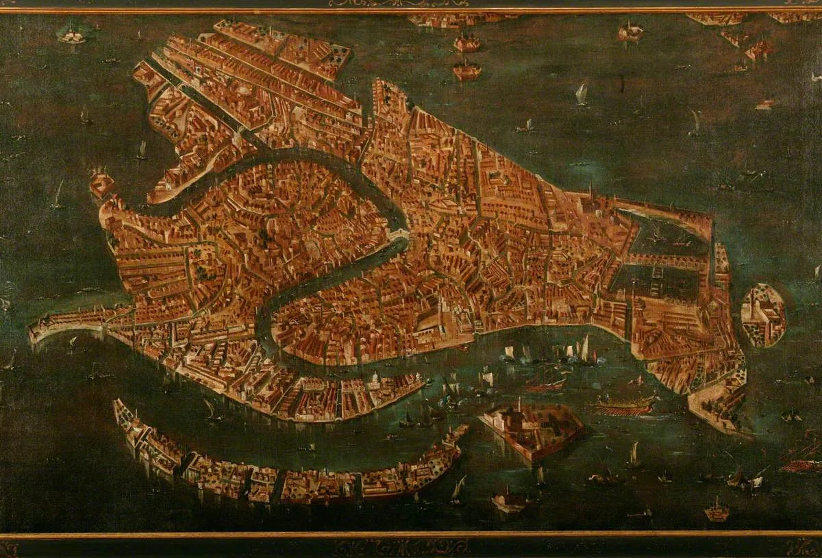 Vue aérienne de Venise - Francesco Guardi image 1 copie peinte à la main à l’huile