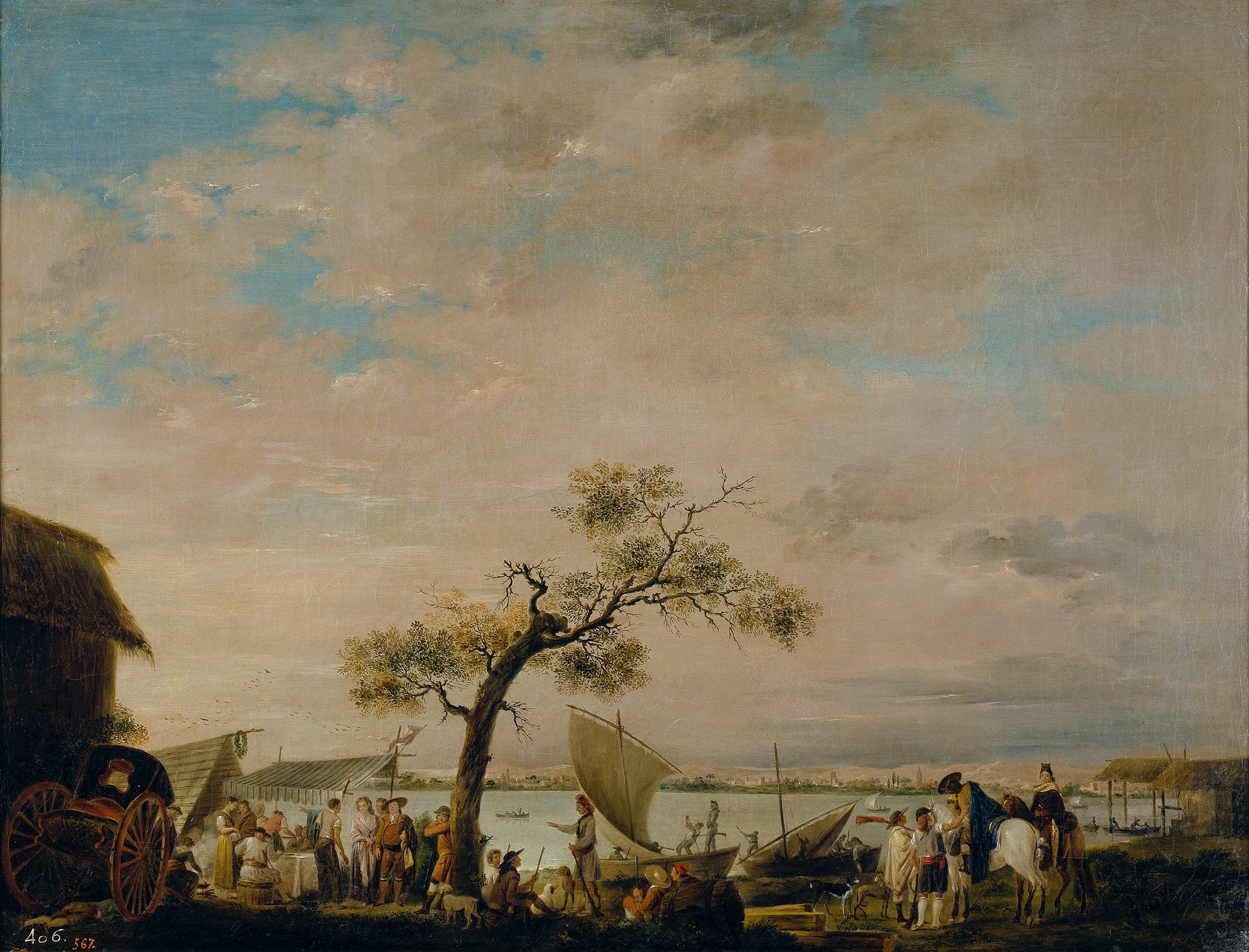 Vue de l'Albufera à Valence - Antonio Carnicero Mancio
