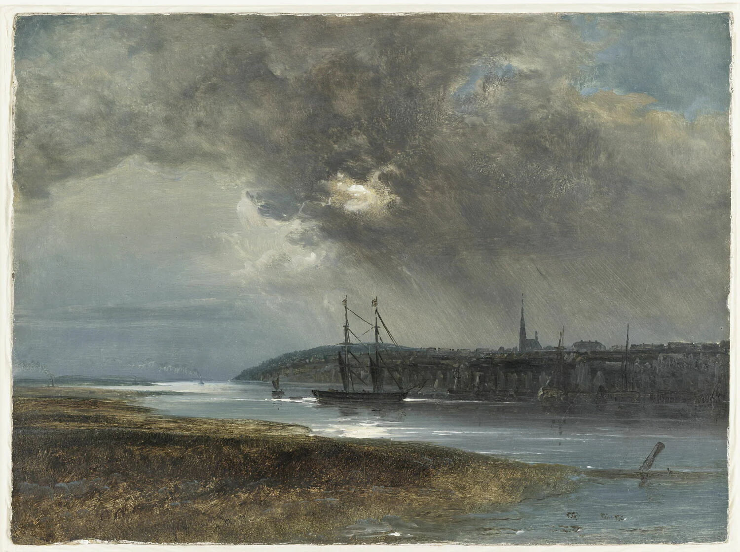 Vue d'Altona (esquisse) - Peder Balke