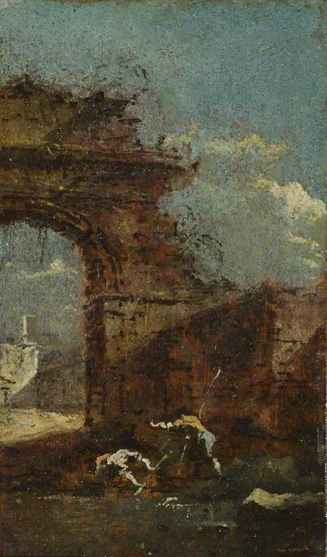 Vue Caprice avec ruines - Francesco Guardi