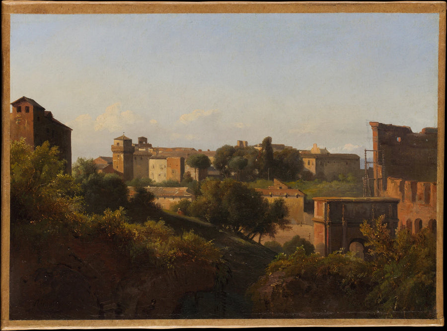 Vue du Colisée et de l'Arc de Constantin depuis le Palatin - Charles Rémond