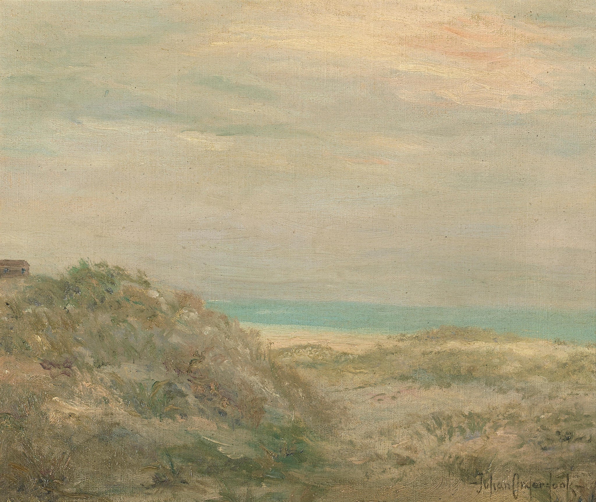 Vue côtière - Julian Onderdonk image 1 copie peinte à la main à l’huile