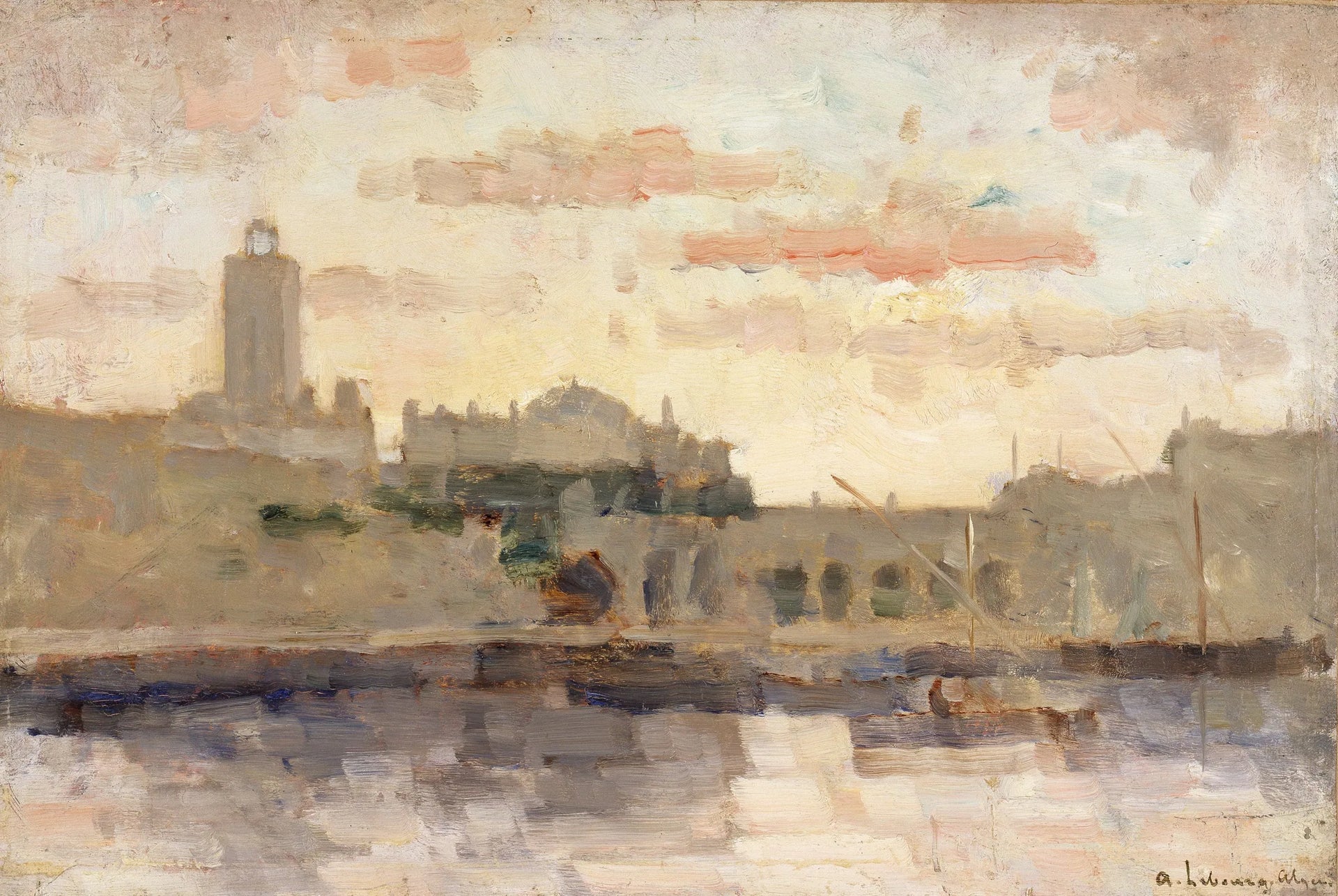 Vue d'Alger - Albert Lebourg image 1 copie peinte à la main à l’huile