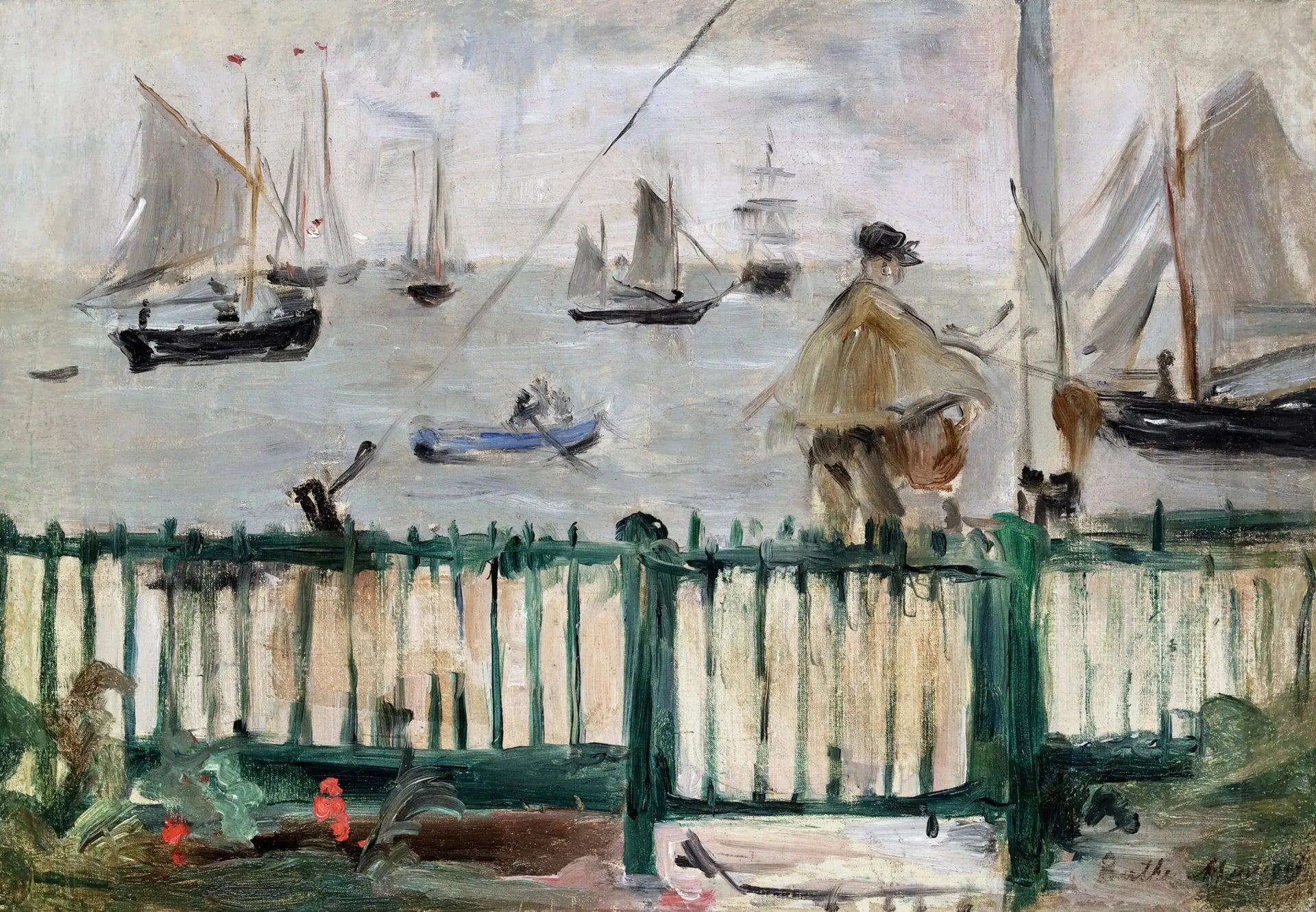 Vue d'Angleterre ou Dans L'Île de Wight - Berthe Morisot image 1 copie peinte à la main à l’huile