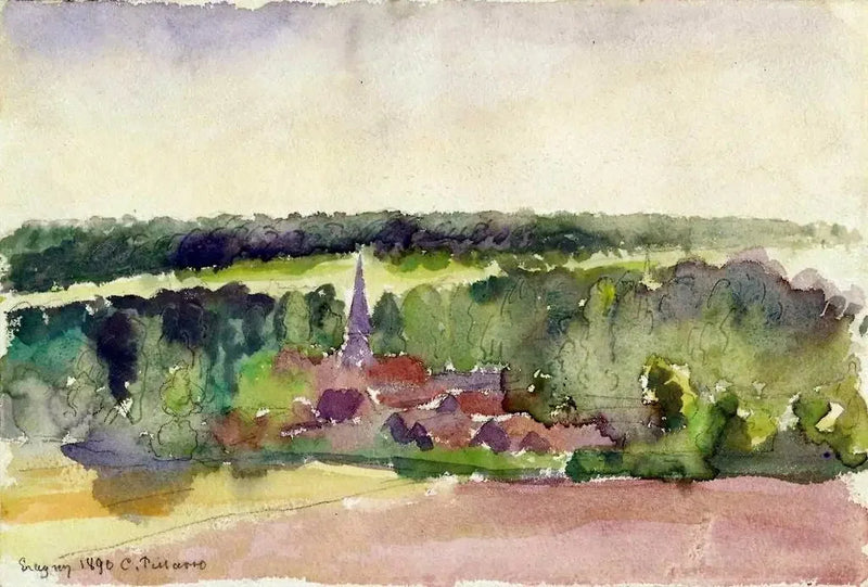 Vue d'Éragny - Camille Pissarro