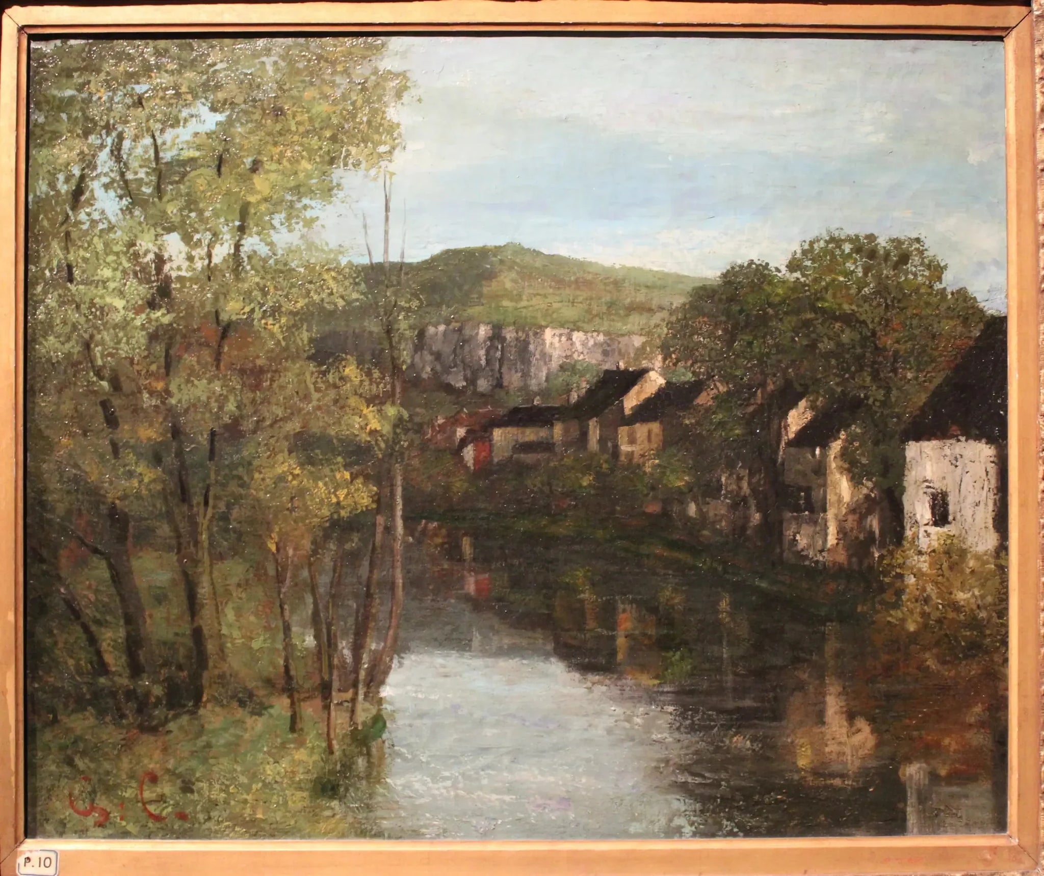Vue d'Ornans - Gustave Courbet image 1 reproduction réalisée par Alpha Reproduction