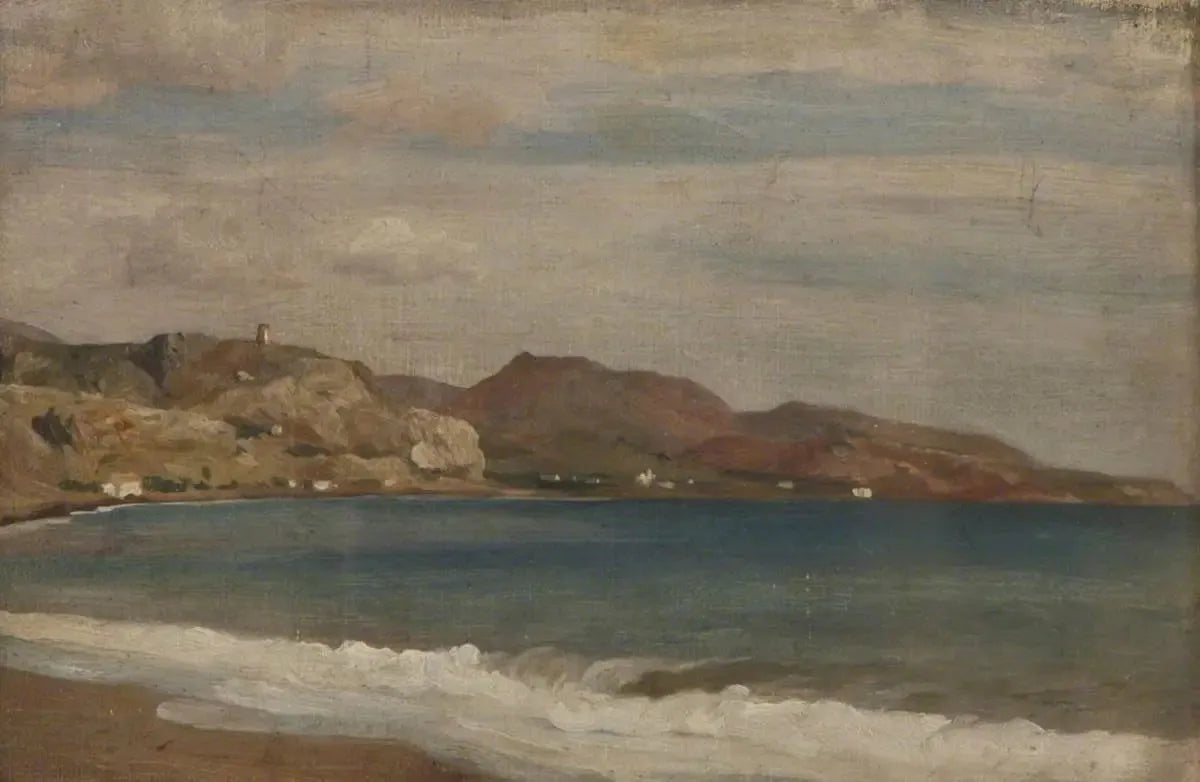Vue d'une baie, Espagne - Frederic Leighton image 1 reproduction artisanale de tableau