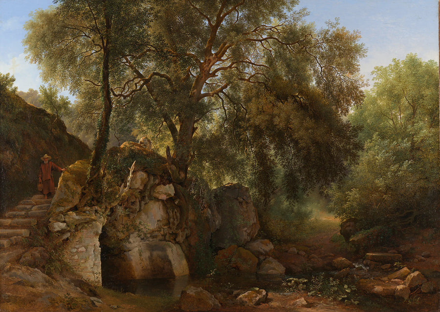 Vue dans le parc de la Villa Chigi près d'Ariccia - Abraham Teerlink