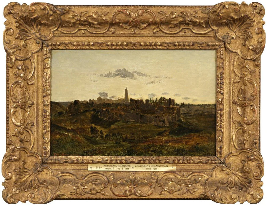 Vue de Bressuire - Théodore Rousseau