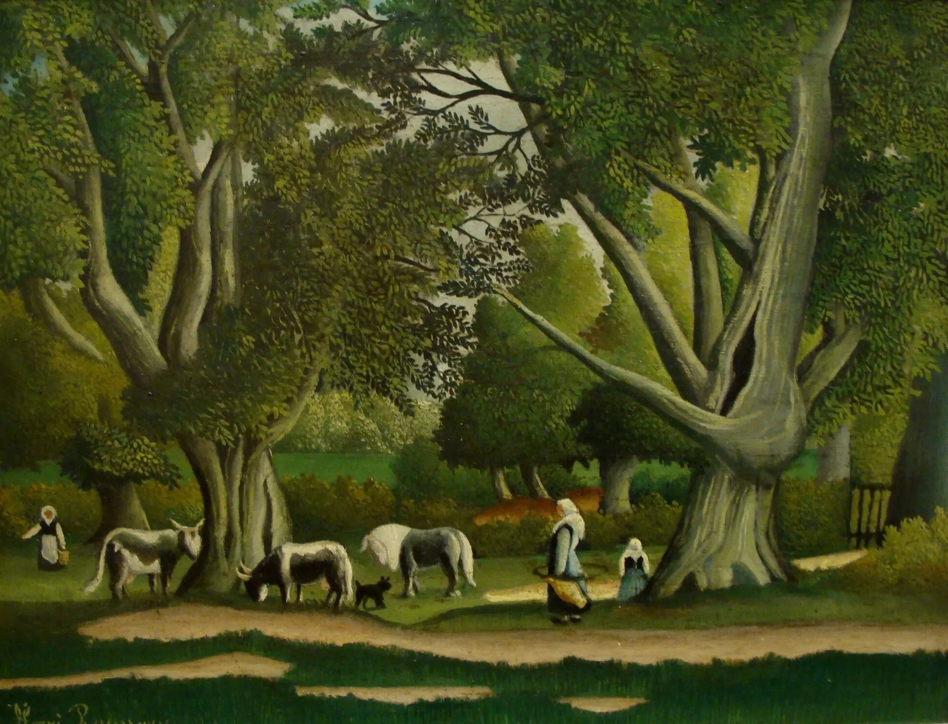 Vue de Bretagne - Henri Rousseau image 1 reproduction artisanale de tableau
