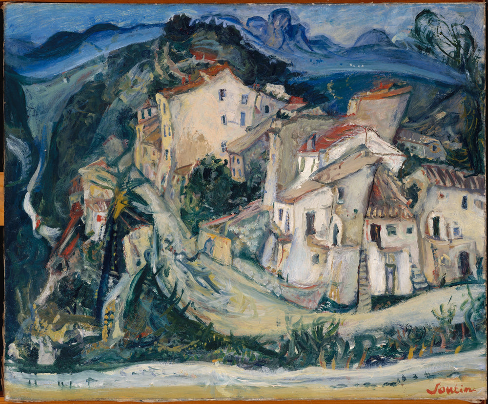 Vue de Cagnes - Chaïm Soutine image 1 tableau peint à l’huile sur toile