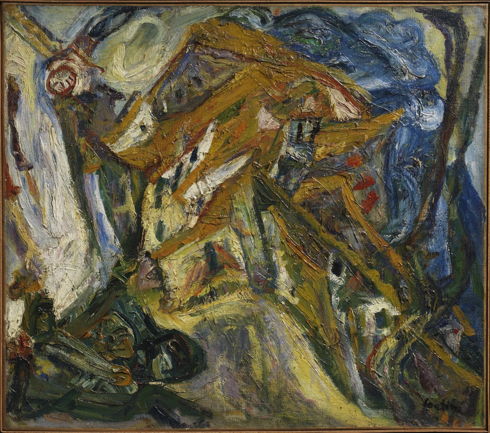 Vue de Céret - Chaïm Soutine image 1 tableau peint à l’huile sur toile
