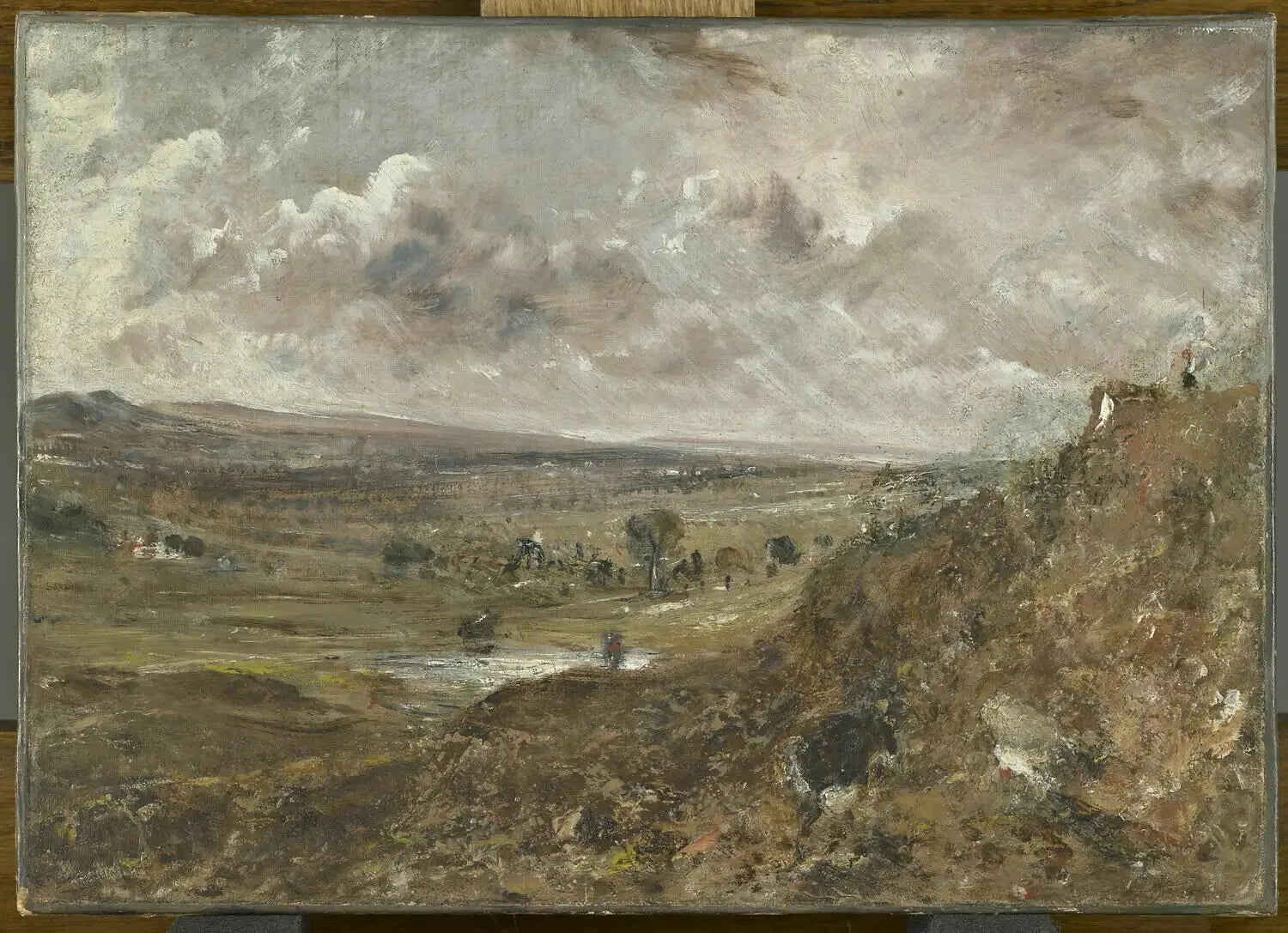 Vue de Hampstead Heath ; Effet d'orage - John Constable image 1 copie de tableau peinte à la main
