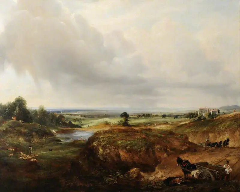 Vue de Hampstead Heath - John Constable image 1 reproduction artisanale de tableau