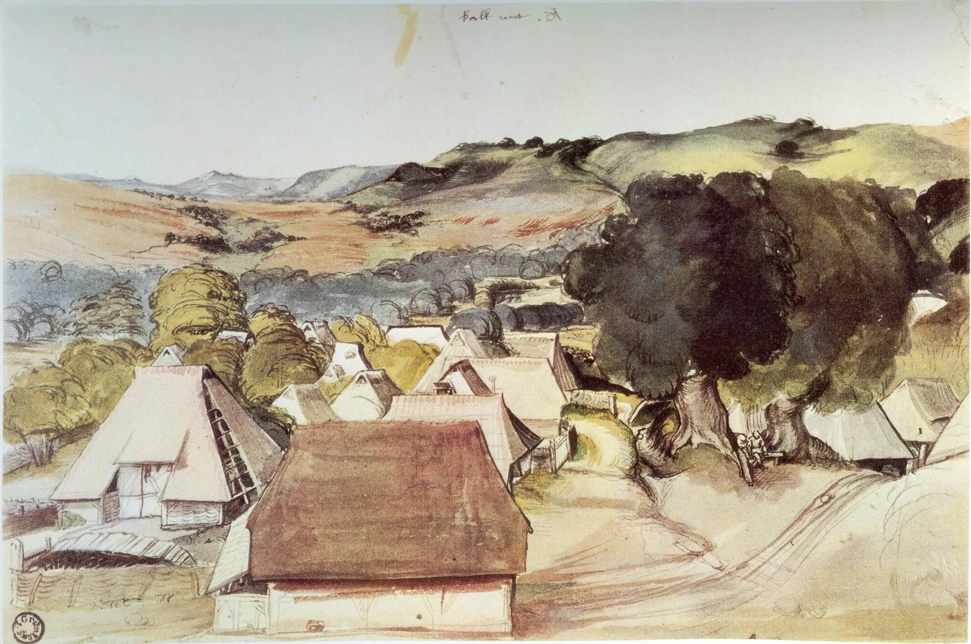 Vue de Kalchreuth - Albrecht Dürer image 1 reproduction artisanale de tableau