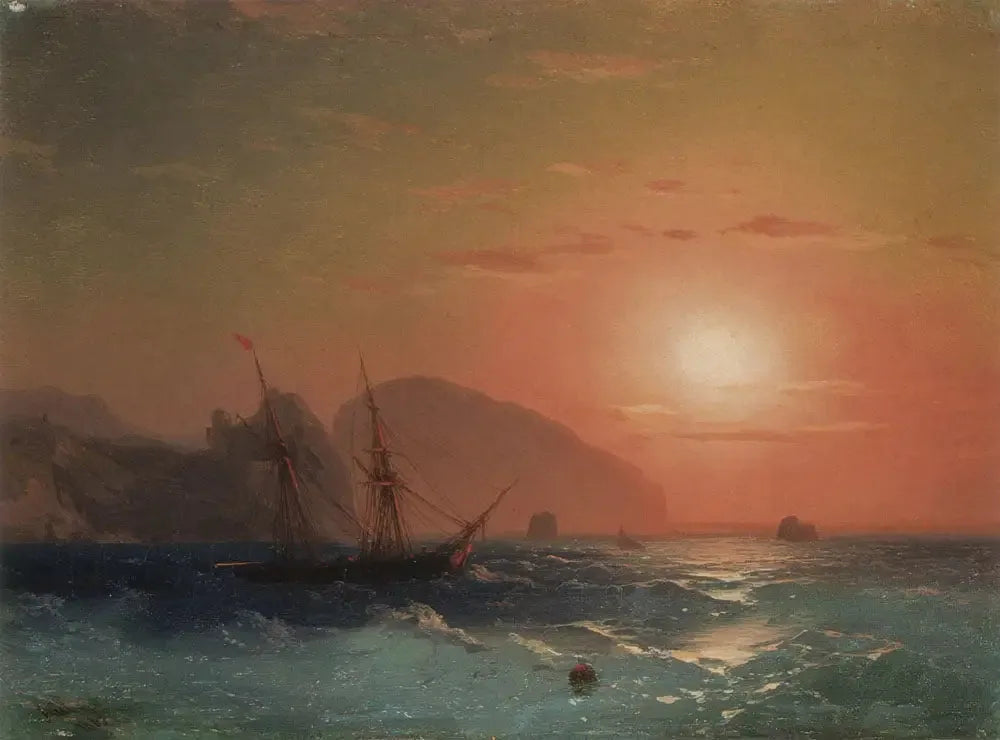 Vue de l'Ayu Dag Crimée - Ivan Aïvazovski image 1 tableau peint à l’huile sur toile