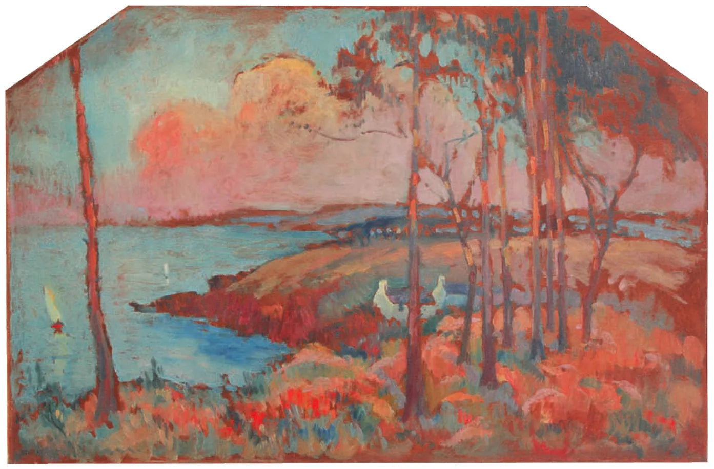 Vue de l'Île de Bréhat - Robert Antoine Pinchon image 1 reproduction réalisée par Alpha Reproduction