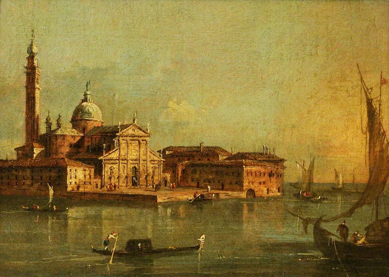 Vue de l'île de San Giorgio Maggiore, Venise - Francesco Guardi