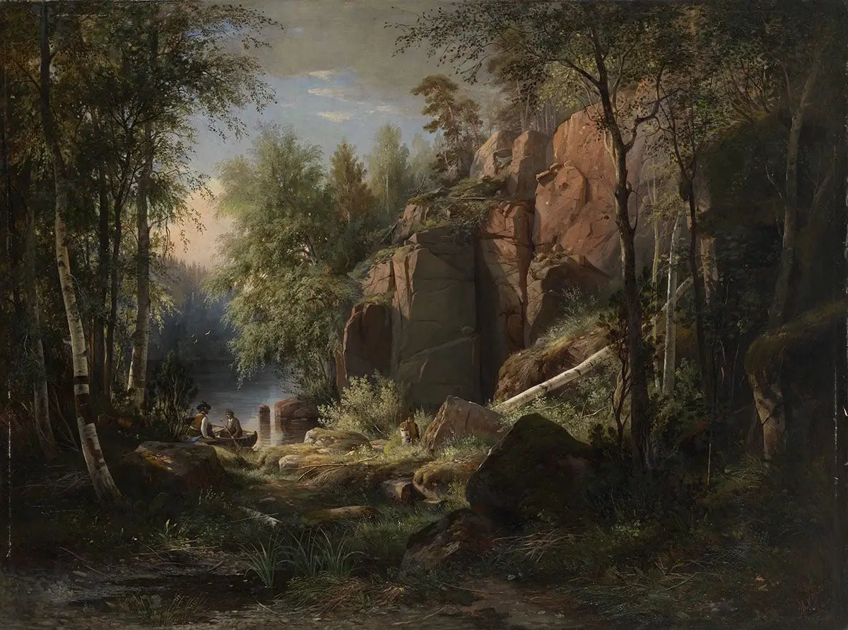 Vue de l'île de Valaam. Kukko - Ivan Chichkine image 1 tableau peint à l’huile sur toile