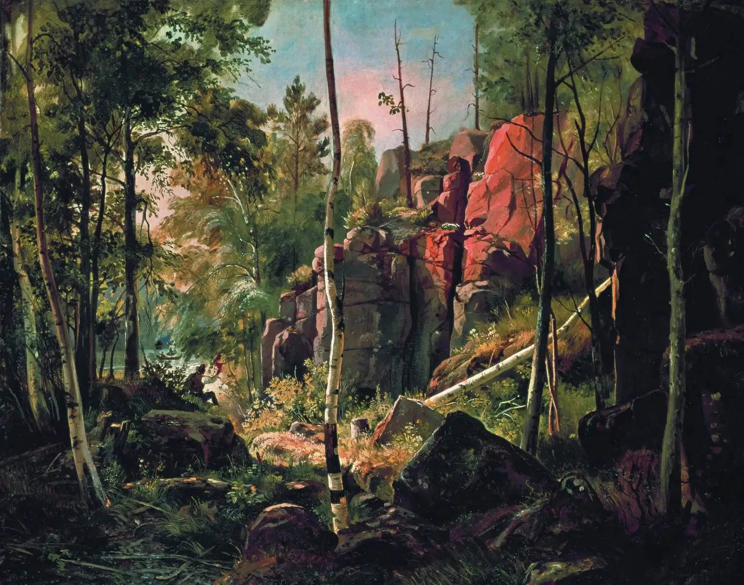 Vue de l'île de Valaam. Kukko - Ivan Chichkine image 1 reproduction de peinture à l’huile