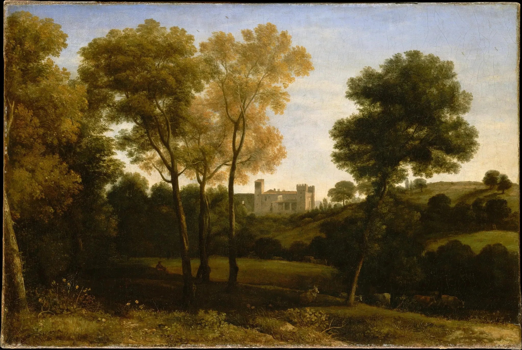 Vue de La Crescenza - Claude Lorrain image 1 reproduction de peinture à l’huile
