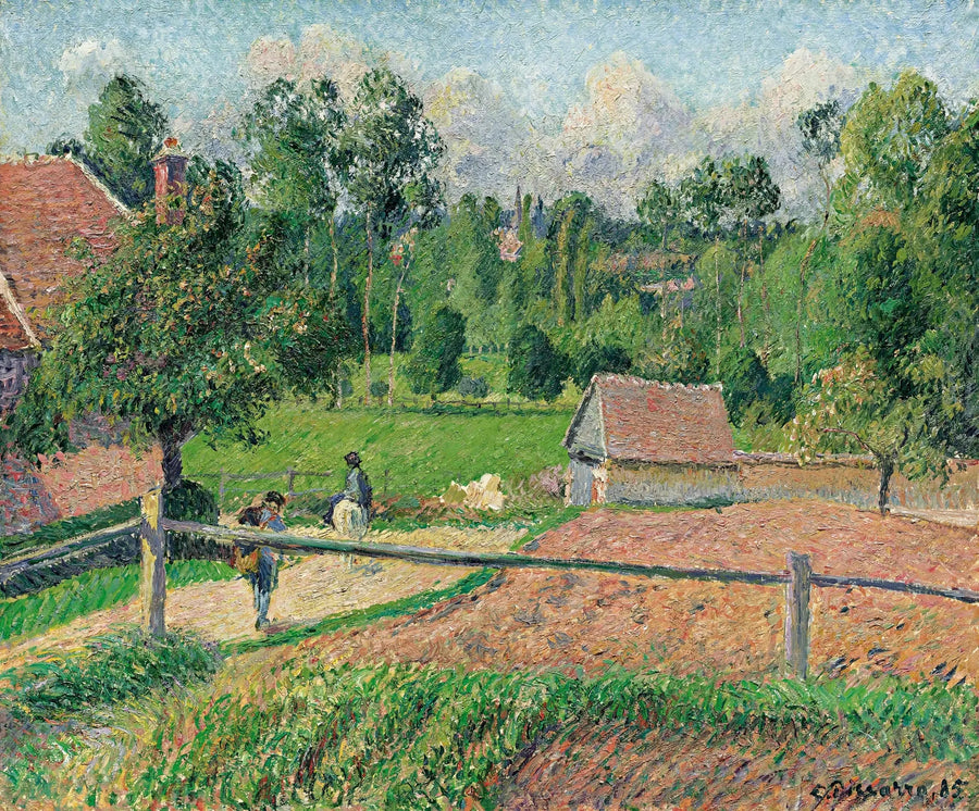 Vue de la fenêtre de l'artiste, Eragny - Camille Pissarro