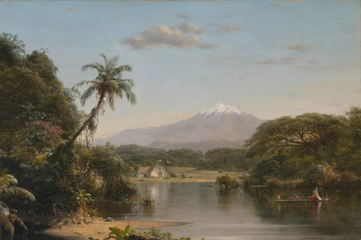 Vue de la Magdalena - Frederic Edwin Church image 1 reproduction de peinture à l’huile