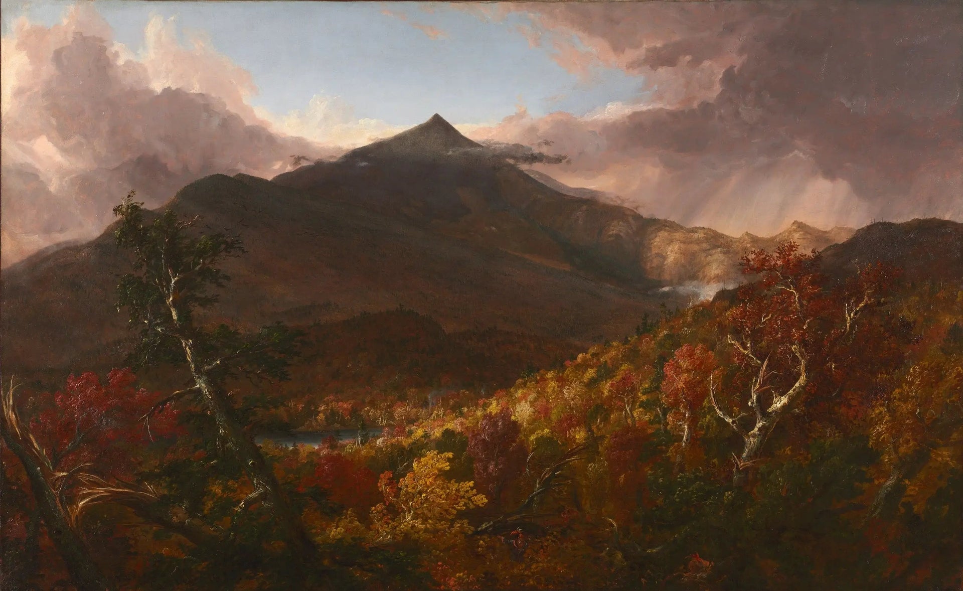 Vue de la montagne Schroon, comté d'Essex, New York, après une tempête - Thomas Cole image 1 reproduction réalisée par Alpha Reproduction