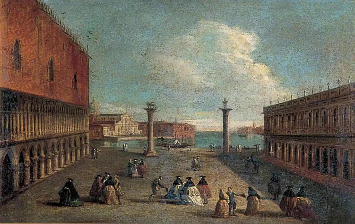 Vue de la Piazzetta, Venise - Canaletto image 1 tableau peint à l’huile sur toile