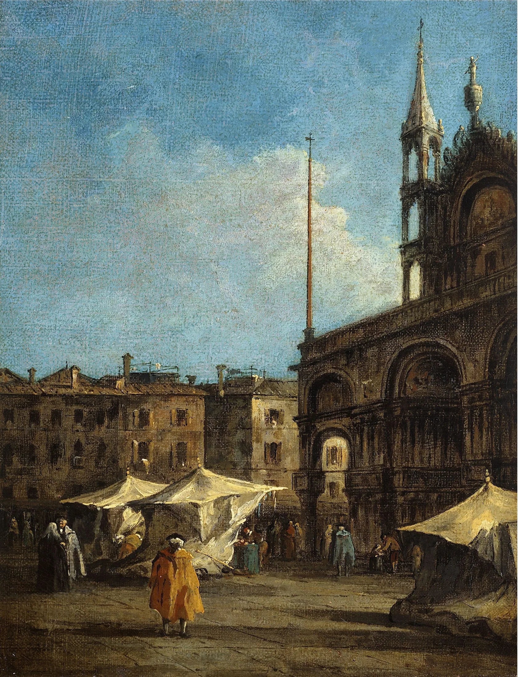Vue de la place Saint-Marc, à Venise - Francesco Guardi image 1 copie peinte à la main à l’huile