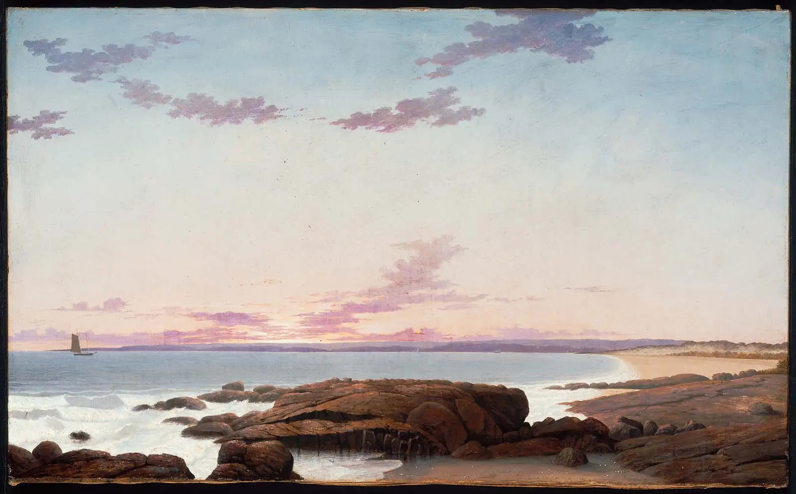 Vue de la plage de Coffin - Fitz Henry Lane image 1 reproduction de peinture à l’huile