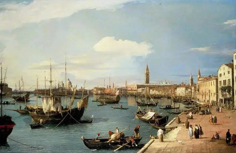 Vue de la Riva degli Schiavoni - Canaletto image 1 copie de tableau peinte à la main