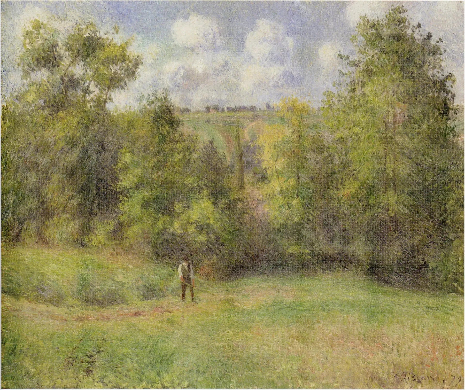 Vue de la route d'Ennery - Camille Pissarro image 1 tableau peint à l’huile sur toile