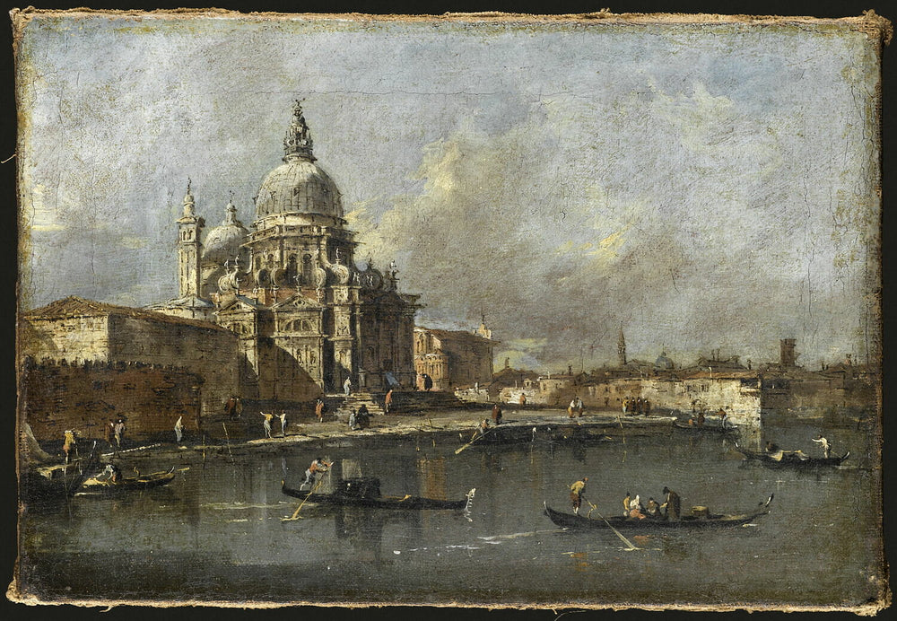 Vue de la Salute - Francesco Guardi image 1 reproduction de peinture à l’huile
