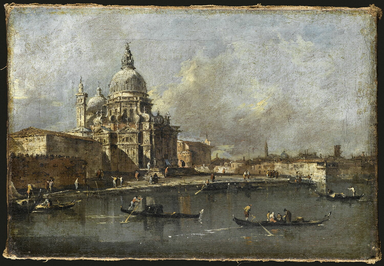 Vue de la Salute - Francesco Guardi image 1 reproduction de peinture à l’huile