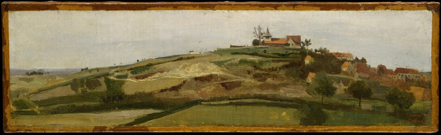Vue de Lormes - Jean-Baptiste Camille Corot image 1 copie peinte à la main à l’huile