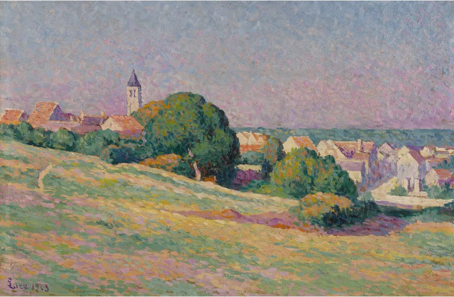 Vue de Méréville - Maximilien Luce image 1 reproduction réalisée par Alpha Reproduction