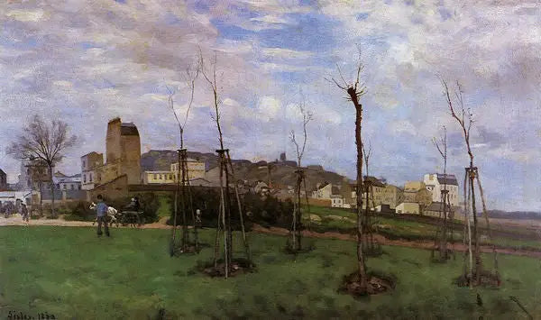 Vue de Montmartre, depuis la Cité des Fleurs aux Batignolles - Alfred Sisley