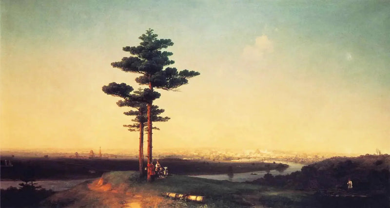 Vue de Moscou depuis la colline des Moineaux - Ivan Aïvazovski
