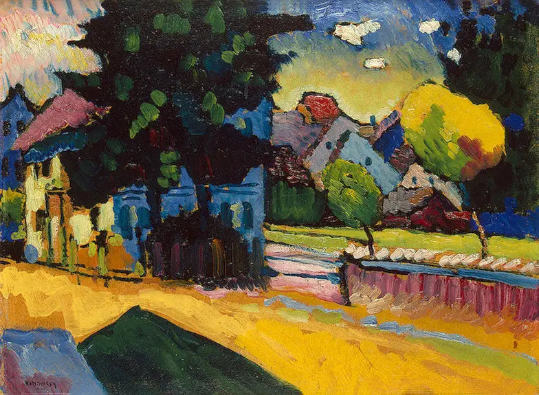 Vue de Murnau - Vassily Kandinsky
