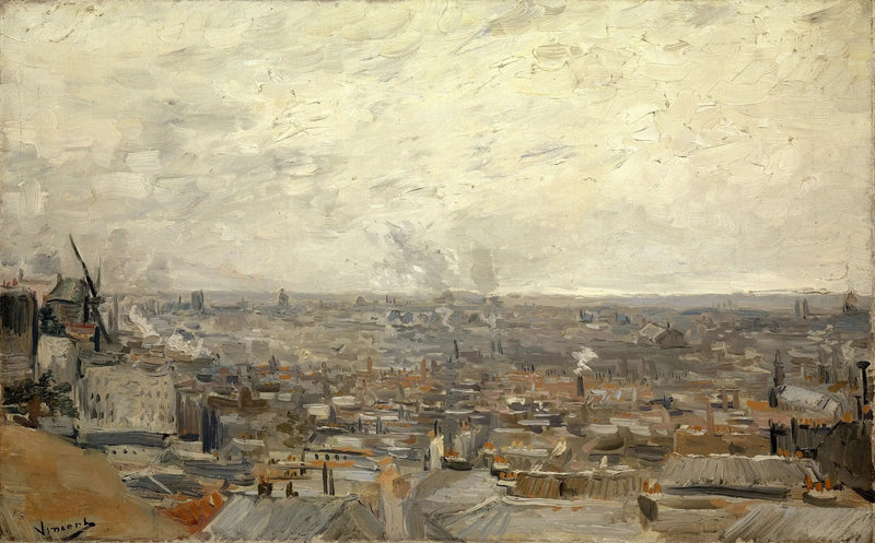 Vue de Paris, prix depuis Montmartre - Vincent van Gogh